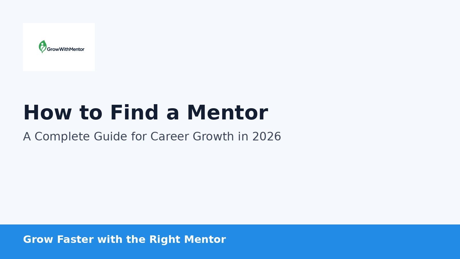 How to Find a Mentor for Career Growth (2026 Guide)